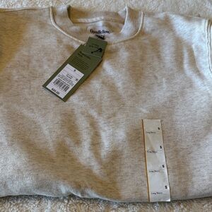 NWT Goodfellow & Co Men's Light Gray Crewneck Sweater